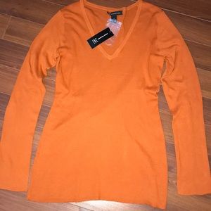 NWT INC pumpkin sweater